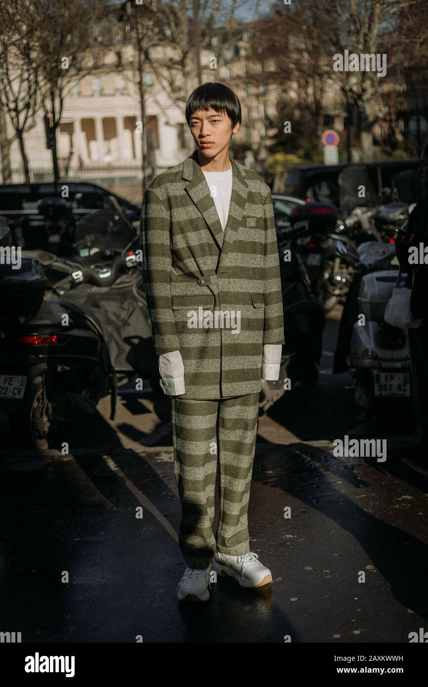 Rick Owens - PFW AW2020 creazione originale durante la Paris Fashion Week Menswear Rick Owens House streetstyle al di fuori dello spettacolo streetstyle all'esterno Foto Stock