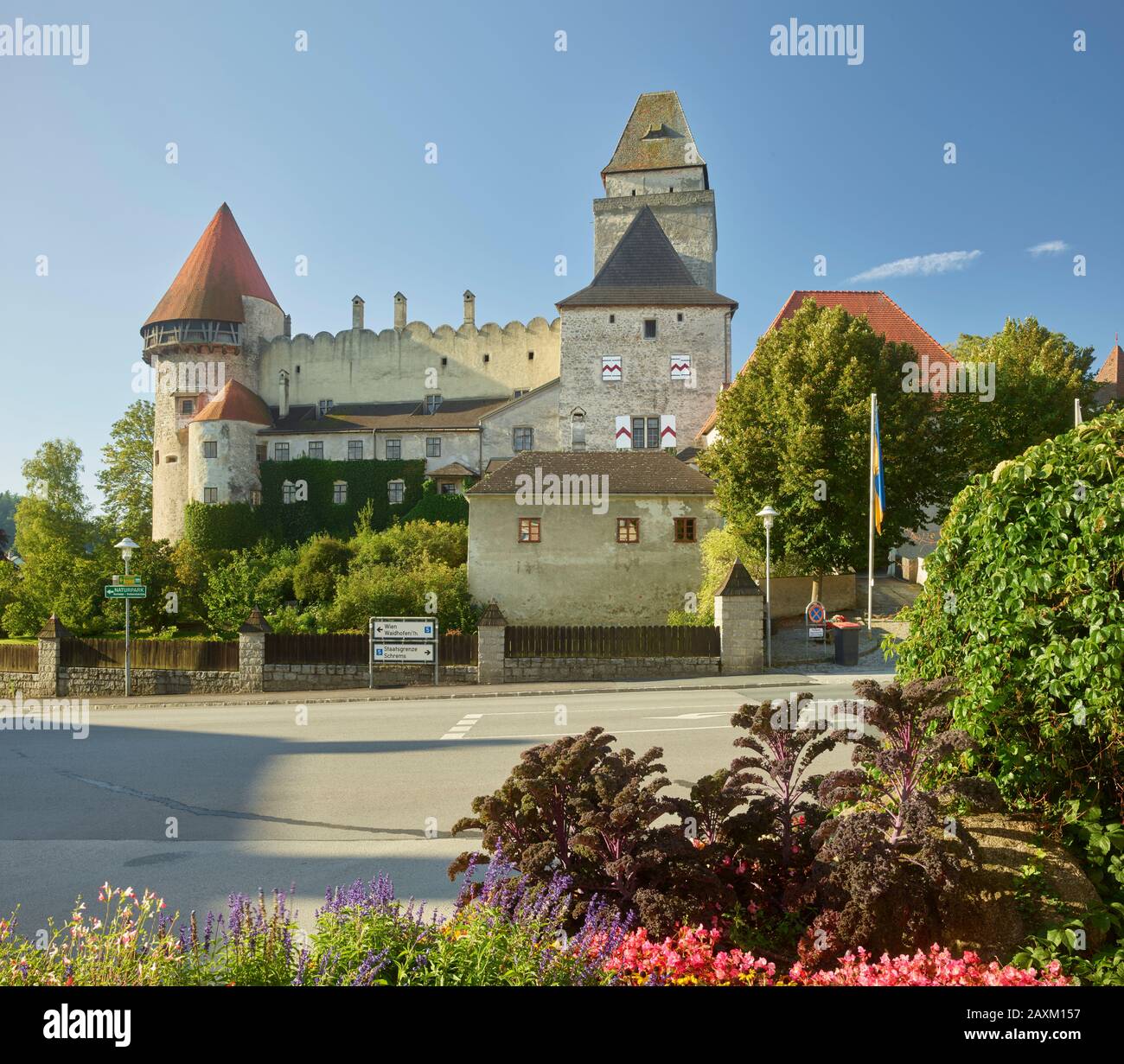 Castello Heidenreichstein, quartiere in legno, Austria Bassa, Austria Foto Stock