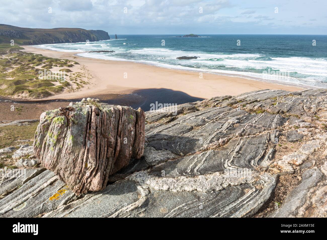 Sandwood Bay, Sutherland Foto Stock