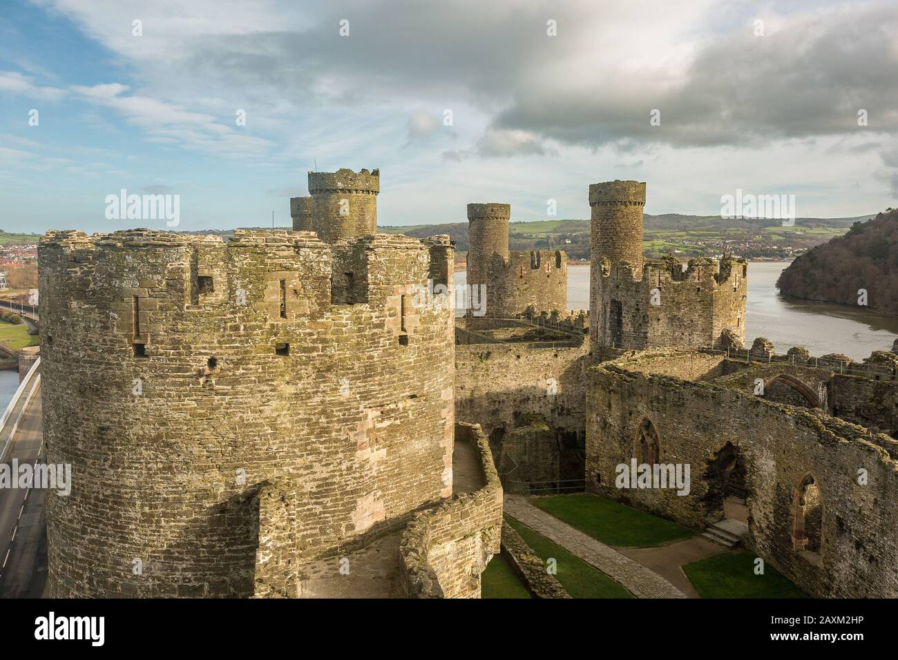 Conway Castle Wales Foto Stock