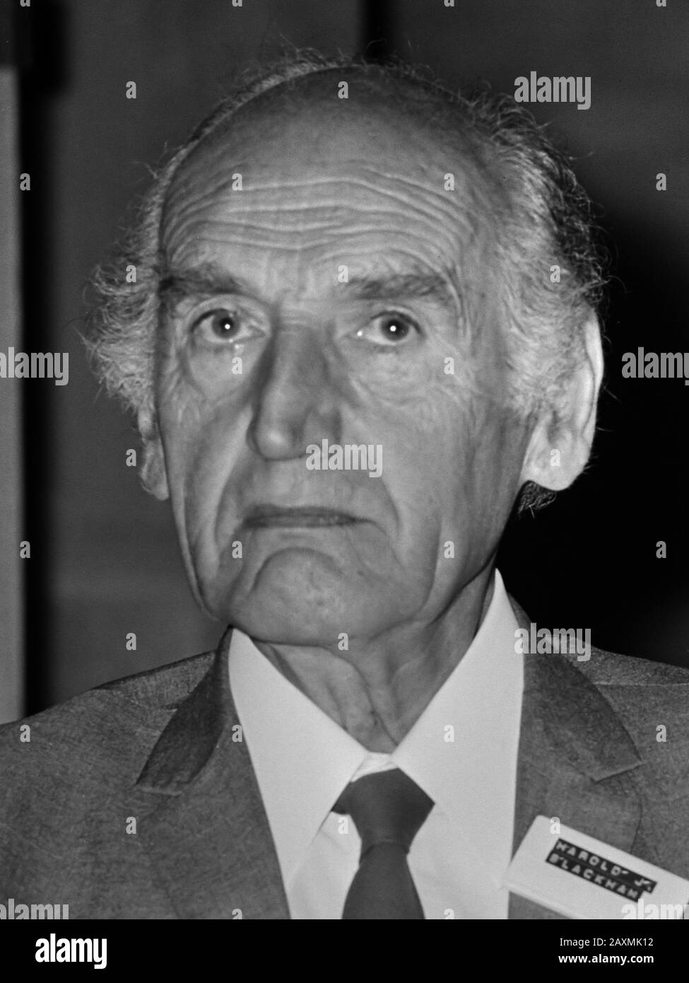Congresso Int.Humanist and Ethical Union alla Vrije Universiteit di Amsterdam; sig. Harold Blackham 6 Agosto 1974 Foto Stock