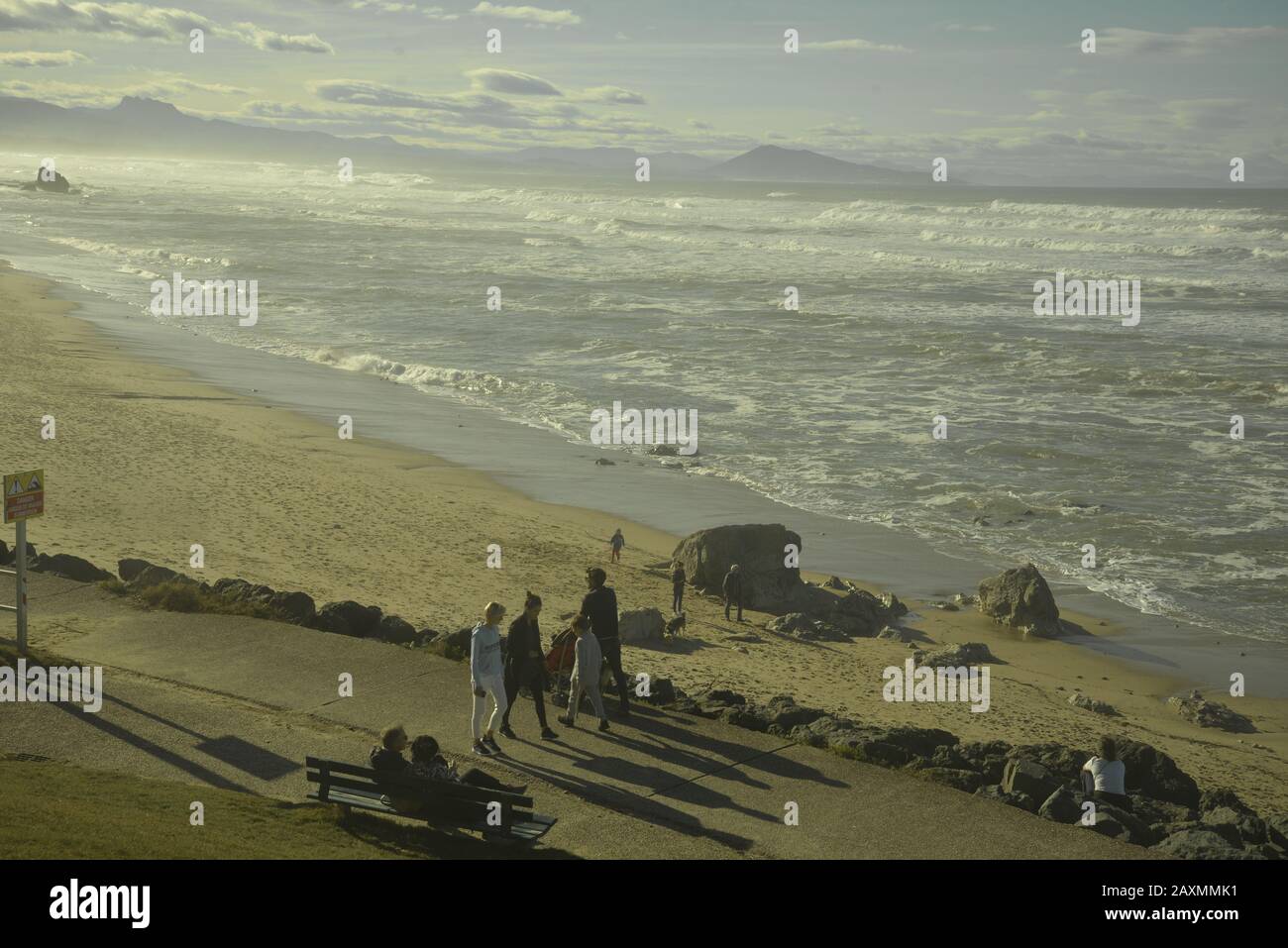 Passeggiate sulla costa basca in Francia, pasakdek Foto Stock