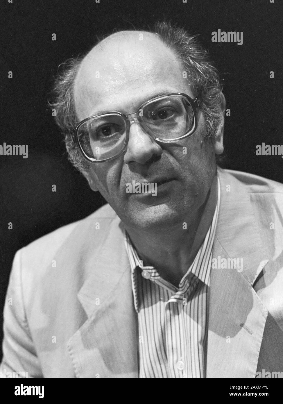 Holland Festival, persconferentie; Mauricio Kagel 29 mei 1985 Foto Stock