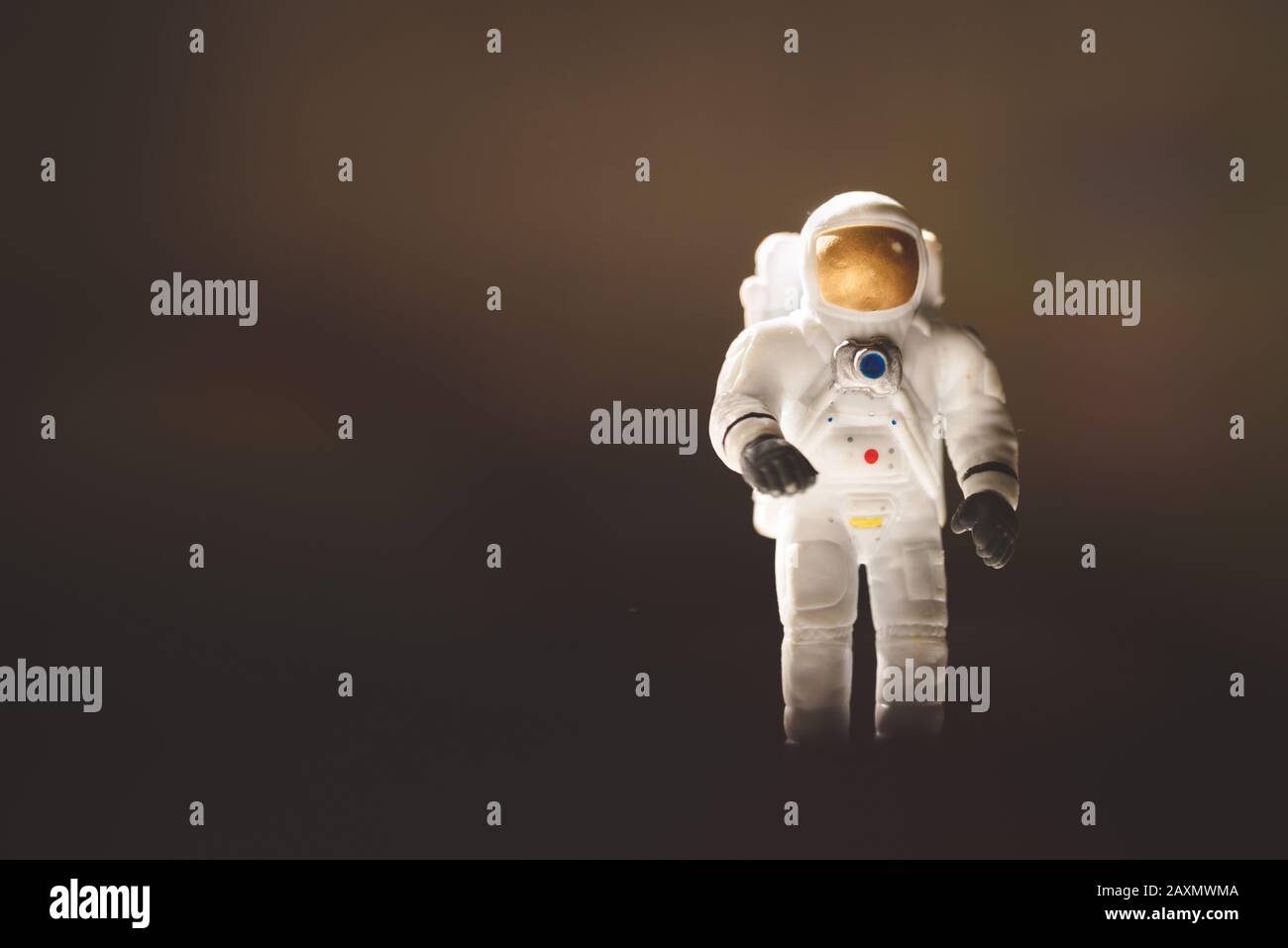 astronauta luna atterraggio spazio esplorazione razzo sfidante Foto Stock