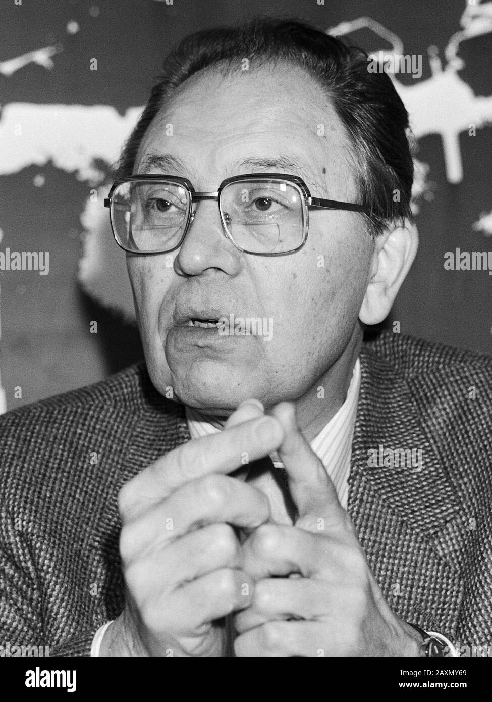 La delegazione della Confederazione europea dei sindacati si consulterà con una delegazione governativa; il Presidente della Confederazione europea dei sindacati il 1° febbraio 1983 Foto Stock