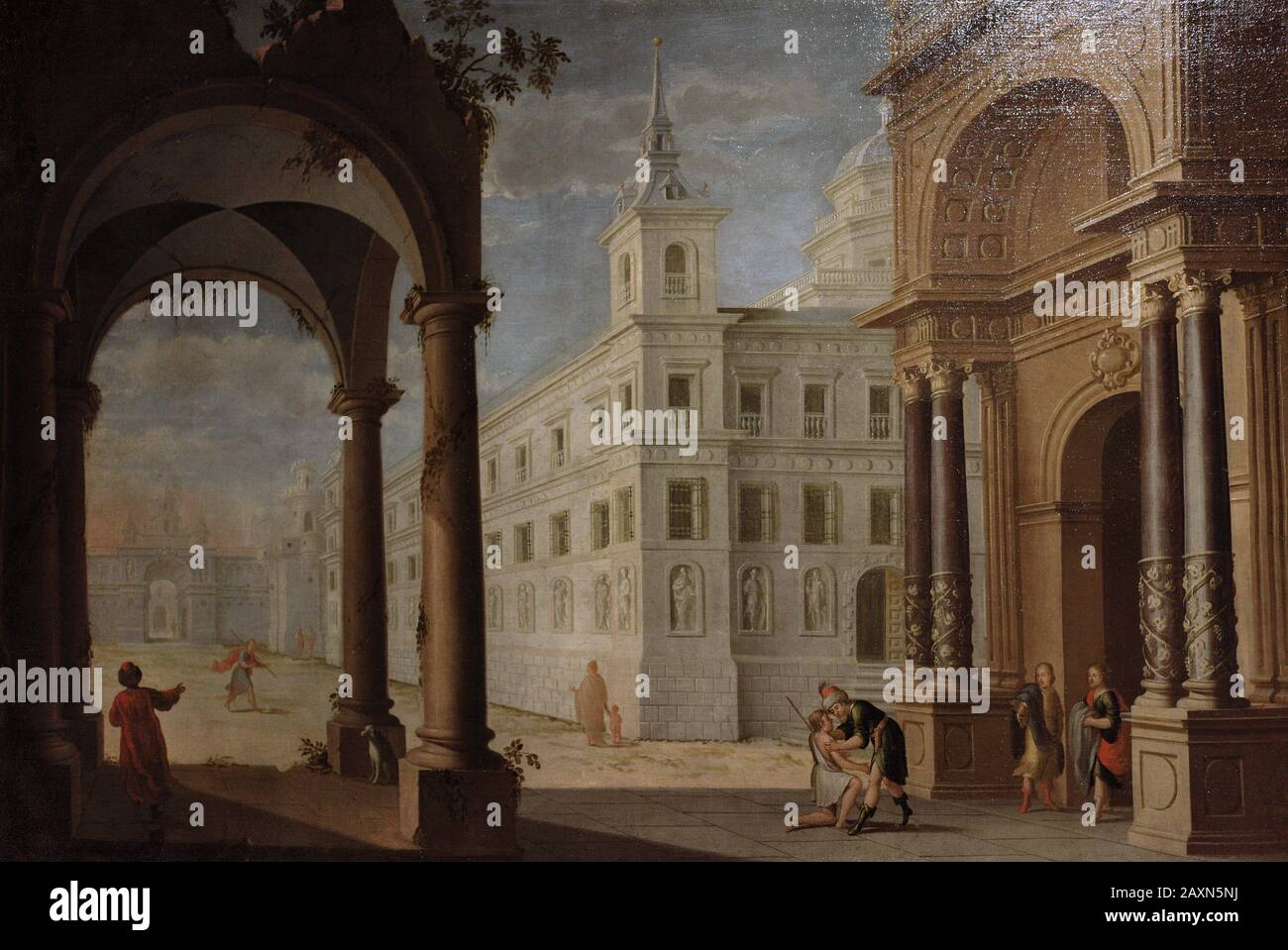 Il ritorno del Figlio Prodigo, 17th secolo. Anonimo. Museo Di Belle Arti. A Coruña, Galizia, Spagna. Foto Stock