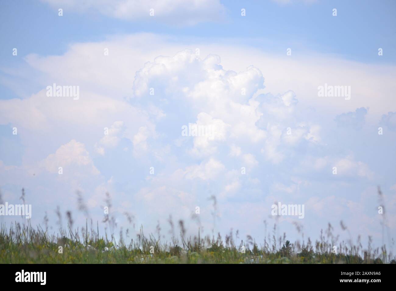 sfondo nuvole bianche sul cielo, filtro Foto Stock