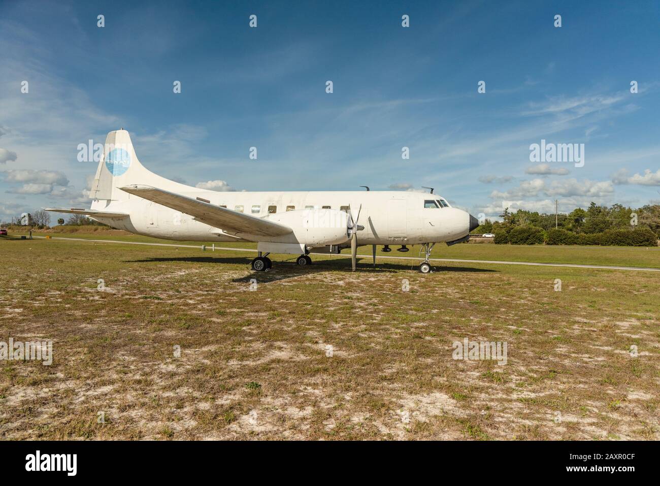 Vecchio Aereo Pan Am Propeller Ritirato Foto Stock