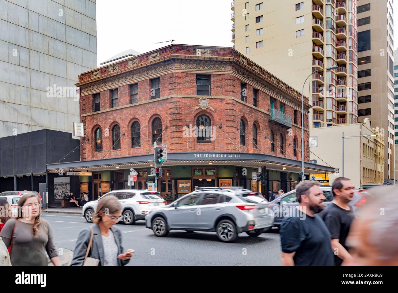 Il 1930 Inter War Georgian Style Edinburgh Castle Hotel in Pitt Street, Sydney è stato costruito da Tooth & Co, ma un pub è stato sul posto dal 1885. Foto Stock