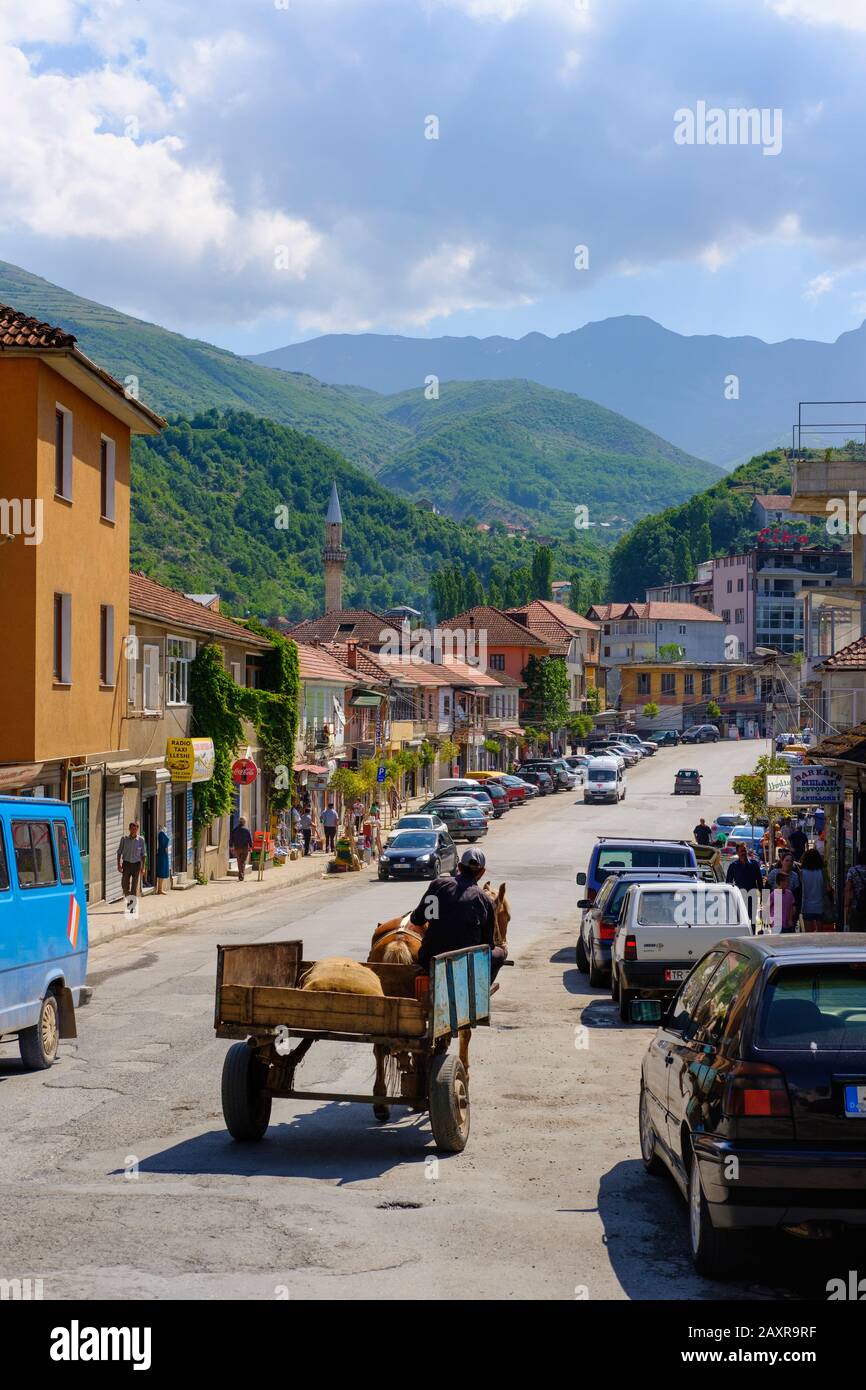 Peshkopia, Peshkopi, Qark Dibra, Albania Foto Stock