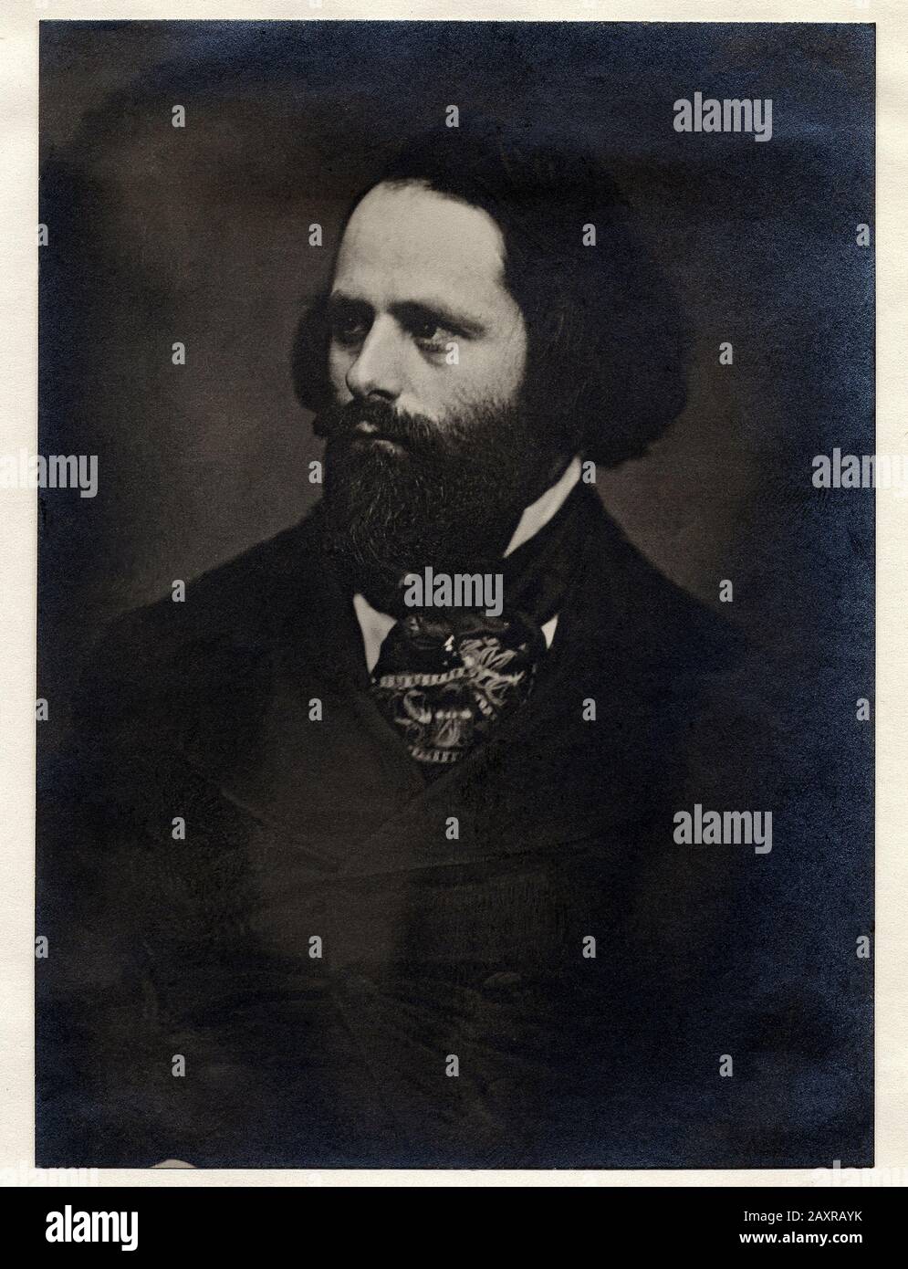 1850 ca , NEW YORK , USA : il pittore americano ALEXANDER H. WYANT ( 1836 - 1892 ), dal daguerreotype originale . Foto di fotografo non drogato . - ARTE - ARTI VISIVE - ARTE - PORTRAIT - ritratti - STORIA - FOTO STORICHE - barba - barba - cravatta - cravatta --- Archivio GBB Foto Stock