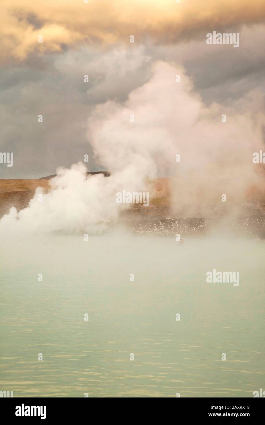 Laguna Blu, lago, corpo d'acqua, Islanda, Reykjavik, Reykjavik Foto Stock