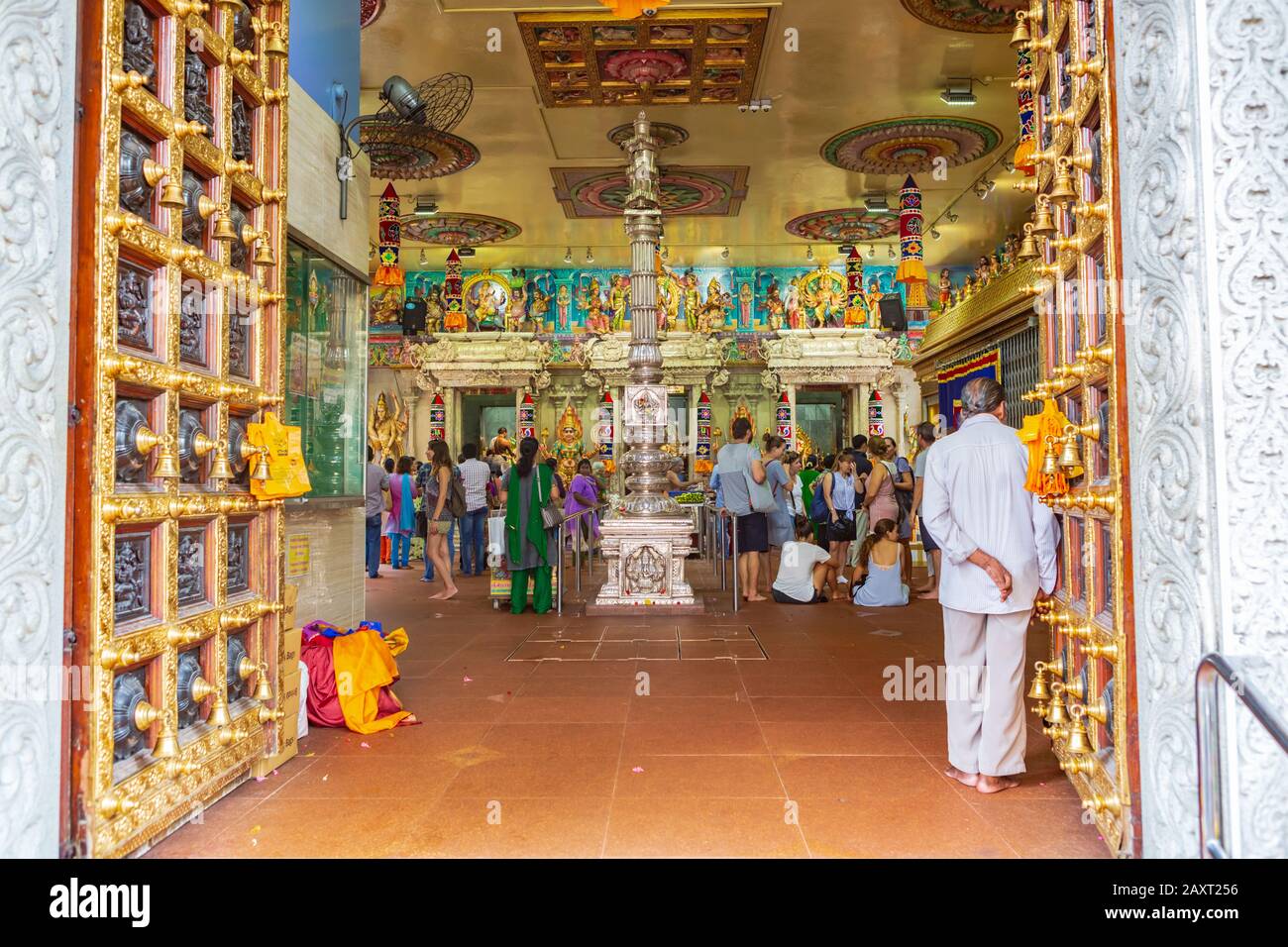 SINGAPORE, Singapore - circa settembre, 2017: La Sri Veeramakaliamman tempio in Little India di Singapore, Singapore. Foto Stock