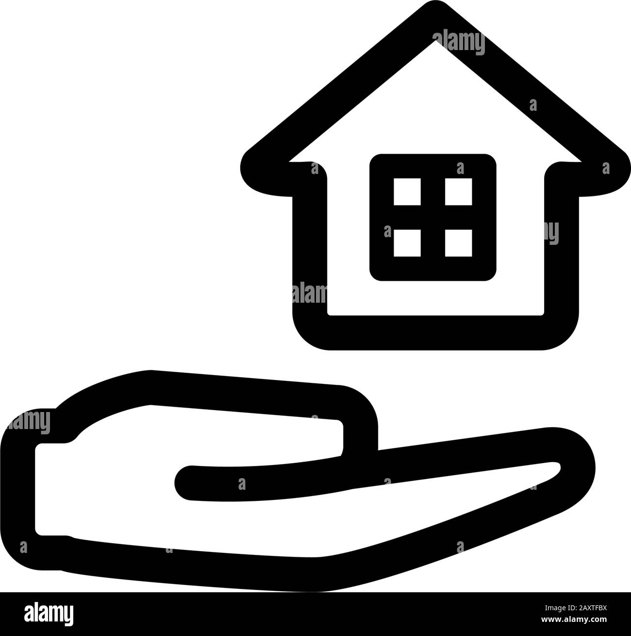 Vettore modello di disegno icona immobiliare Illustrazione Vettoriale