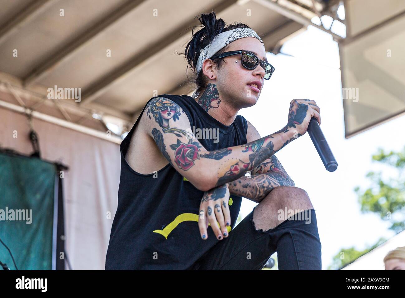 24 luglio 2015, Bristow, VA - Susura in scena al Rockstar Energy Drink Mayhem Music Festival Foto Stock