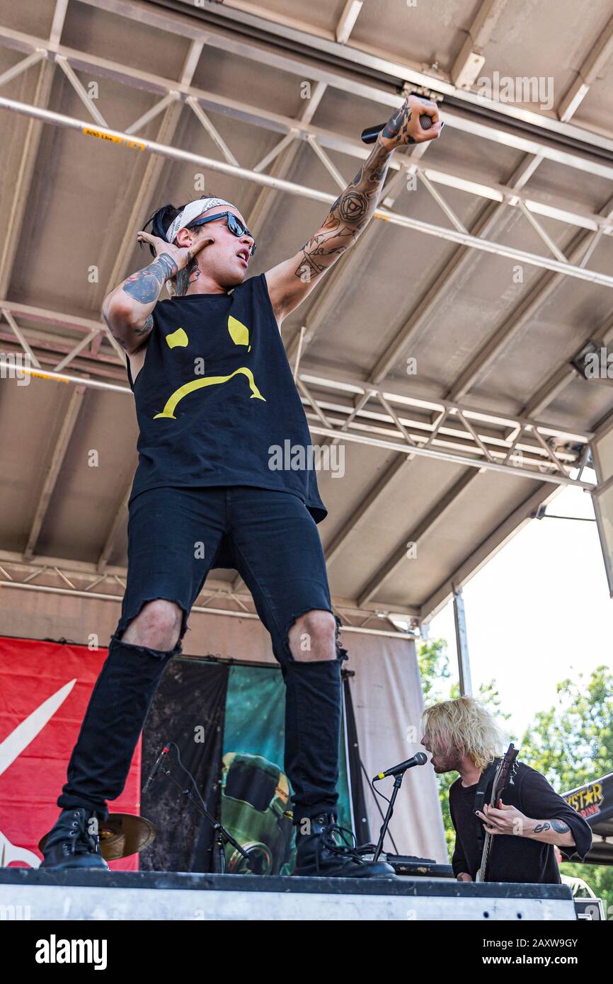 24 luglio 2015, Bristow, VA - Susura in scena al Rockstar Energy Drink Mayhem Music Festival Foto Stock