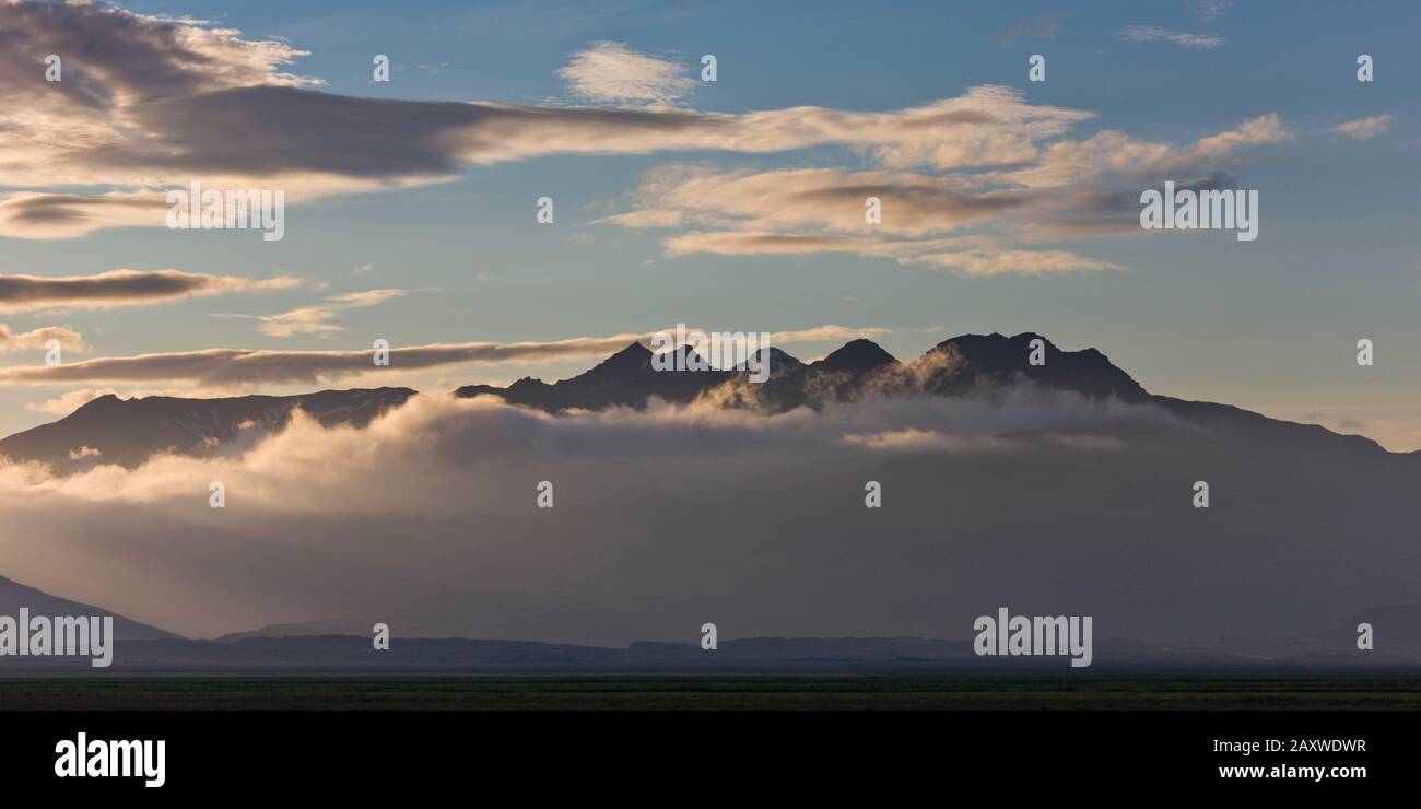 Paesaggio Di Vatnajokull, Parco Nazionale Di Vatnajokull, Islanda Foto Stock