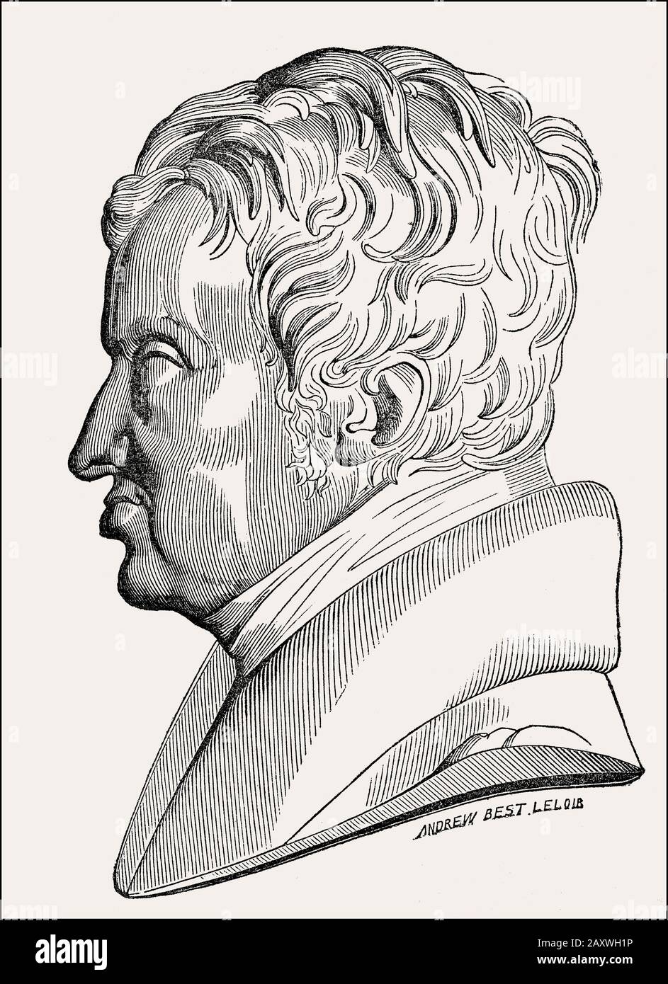 André-Marie Ampère, 1775 – 1836, fisico e matematico francese Foto Stock