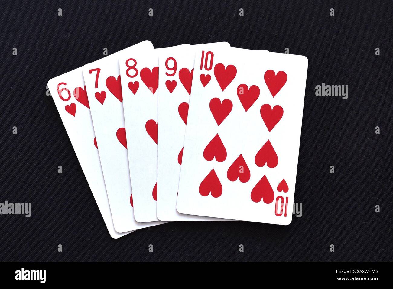 carte per un gioco di poker Foto Stock