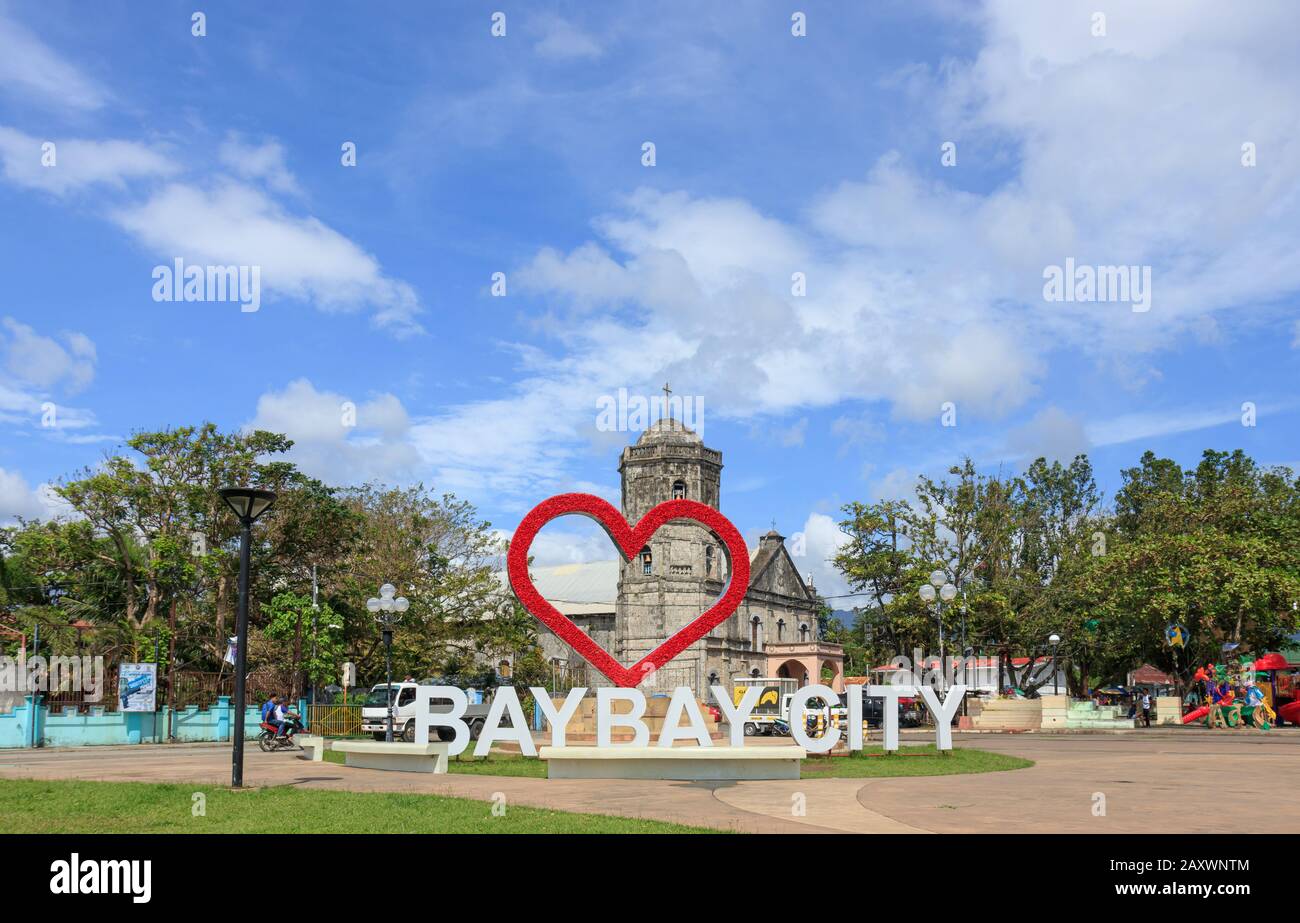 Baybay City, Filippine - 09 Gennaio 2020: Vista Di Baybay City Foto Stock