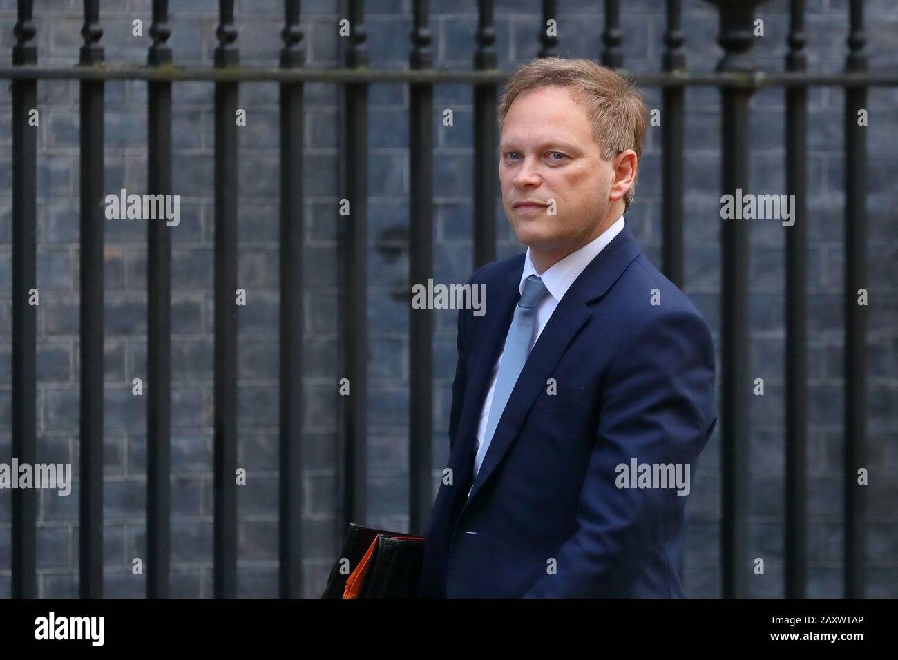 Londra, Regno Unito, 11th Feb 2020, il Segretario dei Trasporti Grant Shapps arriva per il loro incontro settimanale del Gabinetto. Foto Stock