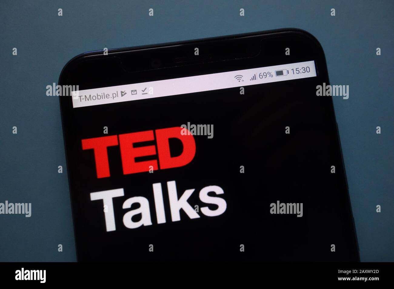LOGO TED Talks visualizzato sullo smartphone Foto Stock