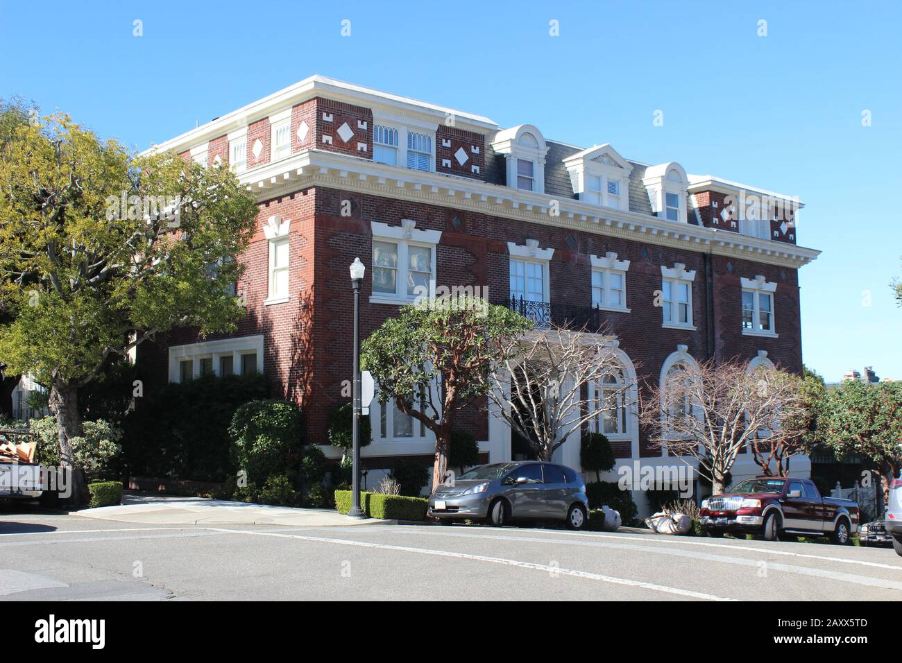 Georgian Revival House, Progettato Da Carter & Foley Nel 1911, Presidio Heights, San Francisco, California Foto Stock