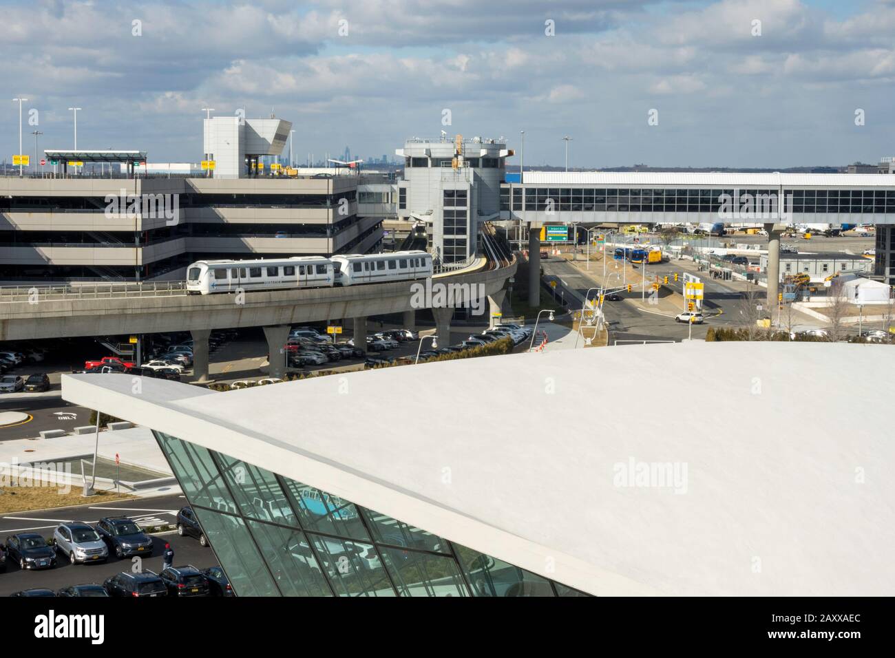 TWA Hotel all'Aeroporto John F. Kennedy di New York, Stati Uniti Foto Stock