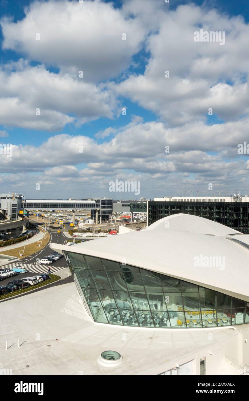 TWA Hotel all'Aeroporto John F. Kennedy di New York, Stati Uniti Foto Stock