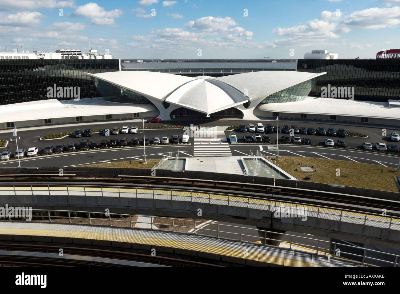 TWA Hotel all'Aeroporto John F. Kennedy di New York, Stati Uniti Foto Stock