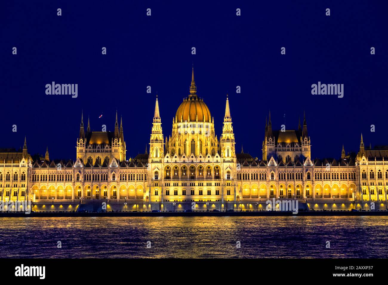 Parlamento ungherese edificio, Budapest, Ungheria Foto Stock