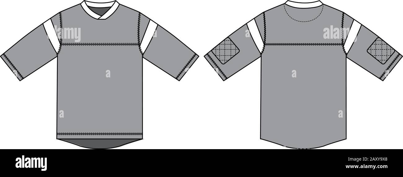 Illustrazione del vettore delle camicie da hockey Illustrazione Vettoriale