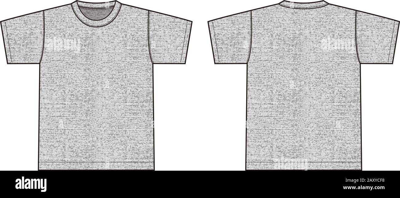 Illustrazione della t-shirt a manica corta (grigio erica) Illustrazione Vettoriale