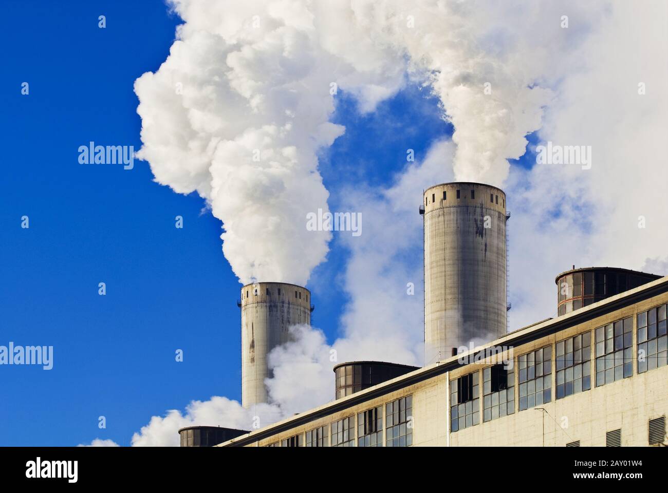 Centrale elettrica a lignite di Frimmersdorf Foto Stock