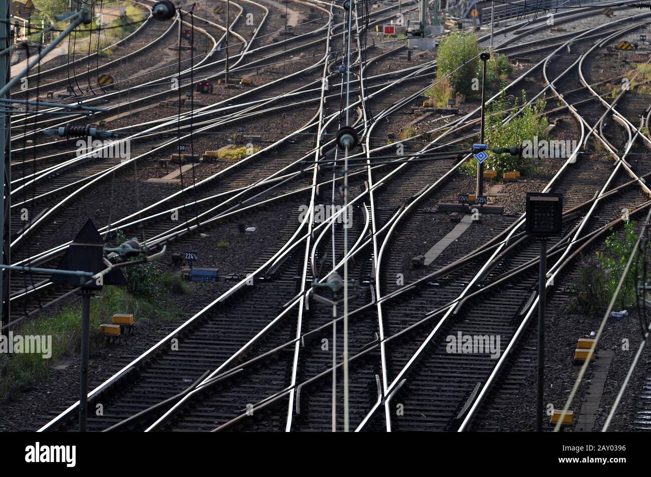 Infrastrutture ferroviarie Foto Stock