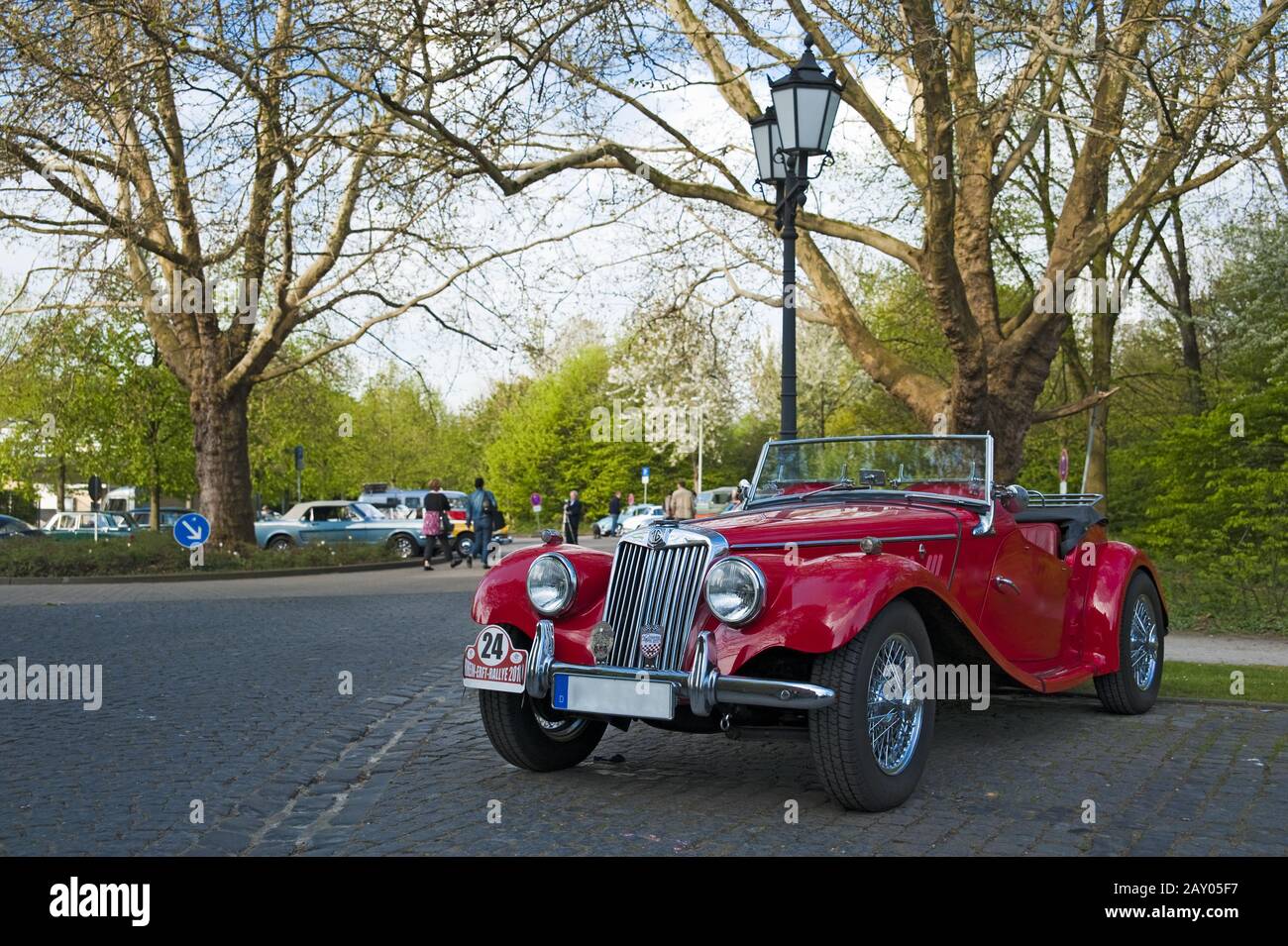Roter Oldtimer Foto Stock