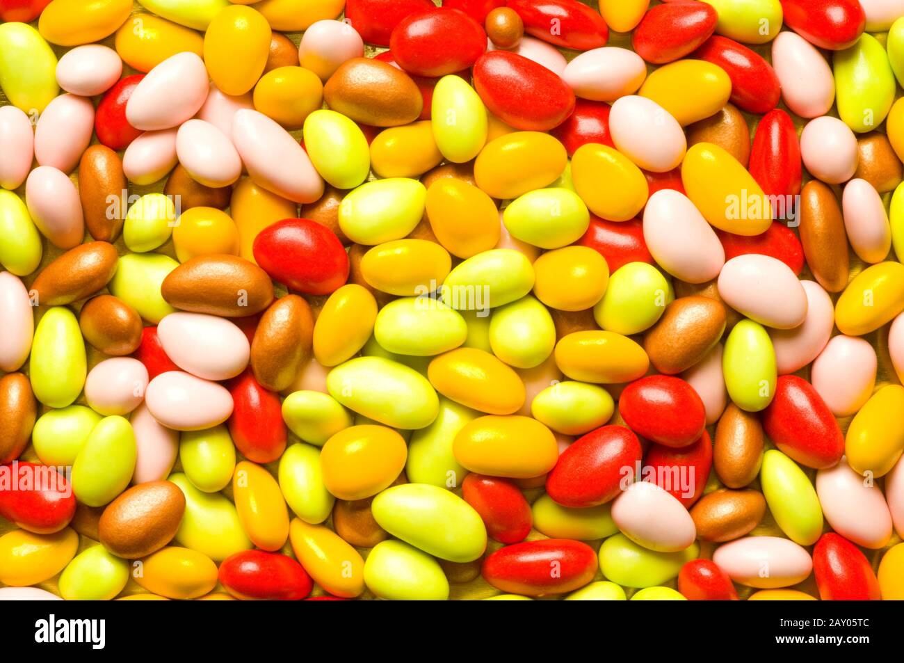 Sfondo costituito di molte colorate Jelly Beans Foto Stock