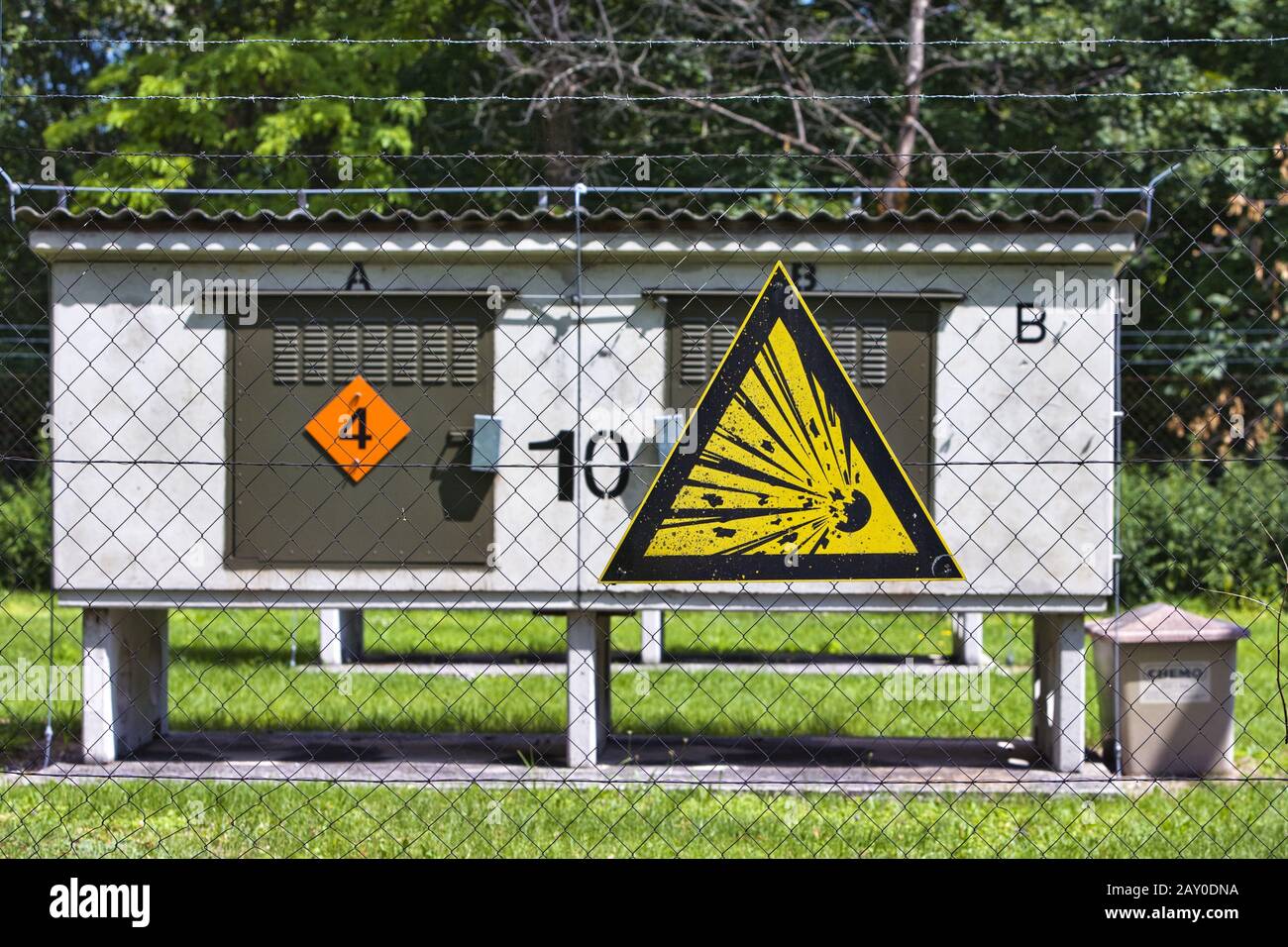 Deposito di munizioni delle Forze armate austriache Foto Stock
