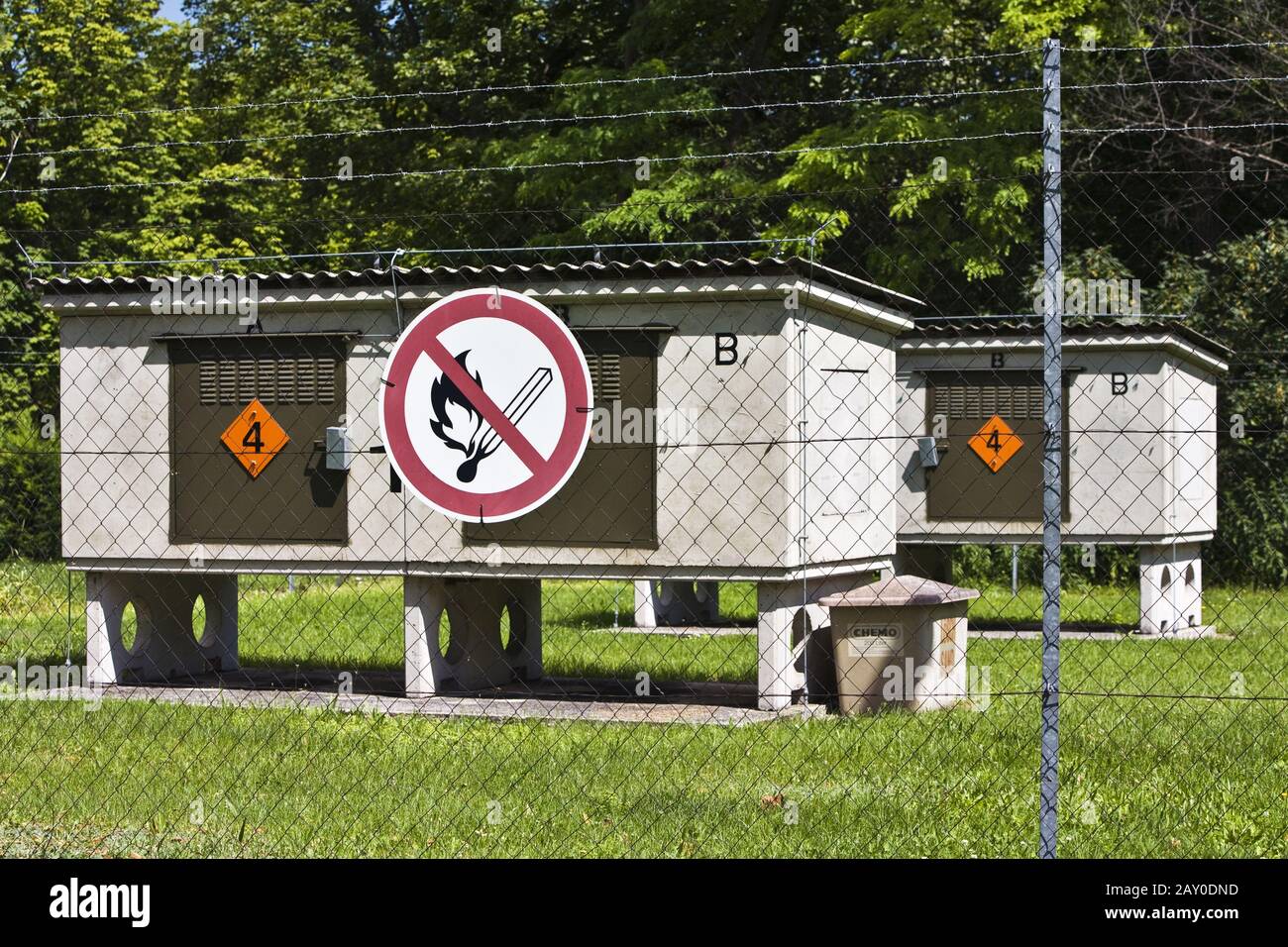 Deposito di munizioni delle Forze armate austriache Foto Stock