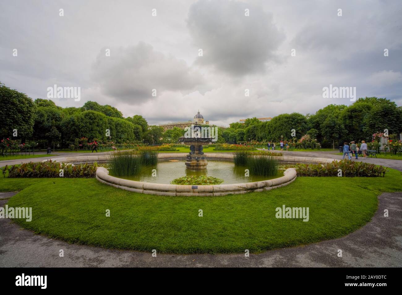 Hofburggarten a Vienna, Austria - giardino Hofburg a Vienna, Austria Foto Stock