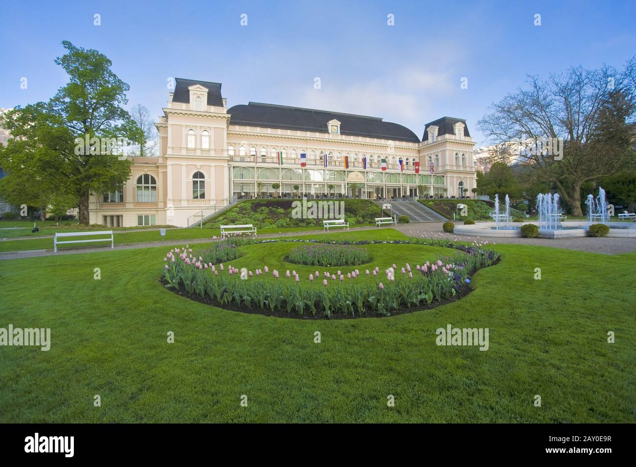 Palazzo Dei Congressi A Bad Ischl, Austria Superiore, Austria, Europa - Edificio Dei Congressi A Bad Ischl, Regione Salzkammergut, Alta Aust Foto Stock