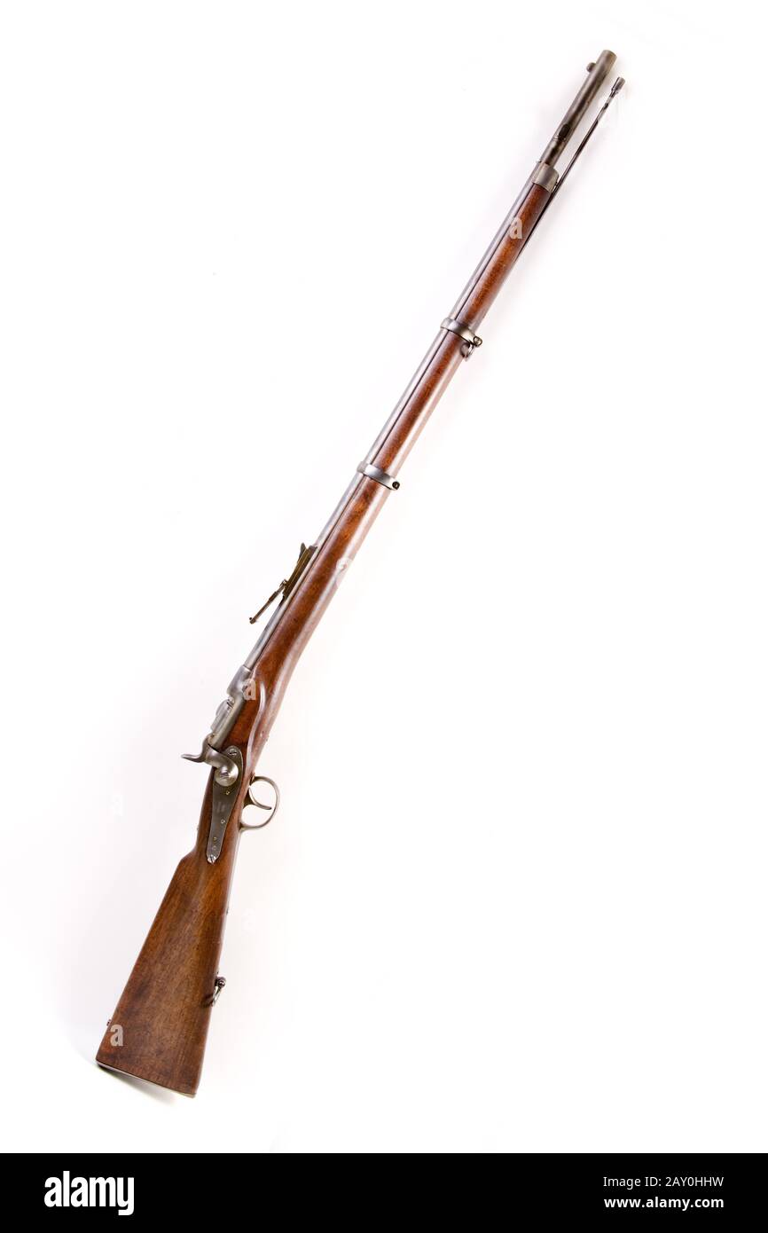 Werndl Fanteria e Hunter Rifle con Hunter Bracket 1867 * Werndl Fanteria e fucile da caccia 1867 Foto Stock
