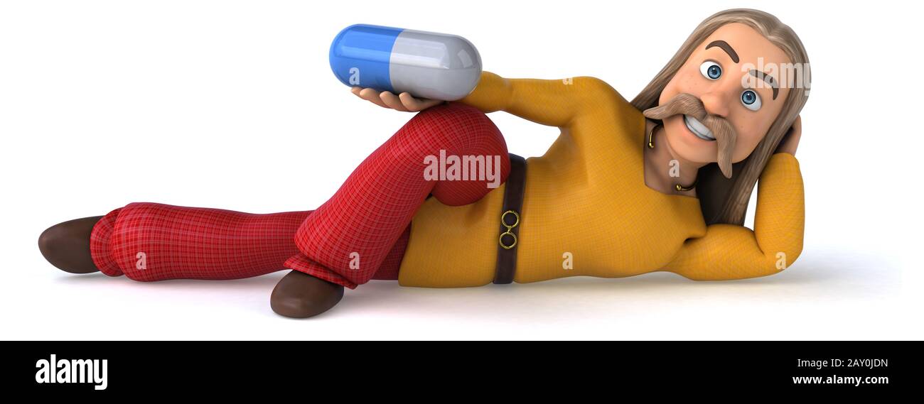 Divertimento gaulois - 3D illustrazione Foto Stock