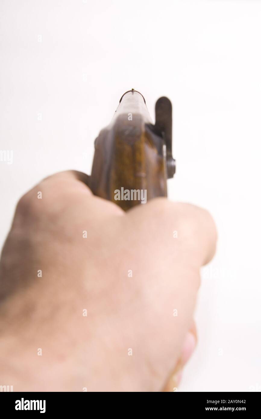 pistola a percussione 1900 secolo * percussionarma 1900 secolo Foto Stock