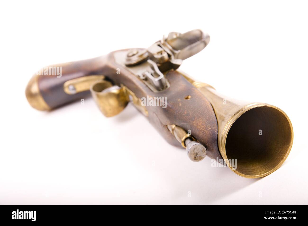 Tromplan pistola flintlock 1900 secolo - arma Tromplan 1900 ceury Foto Stock