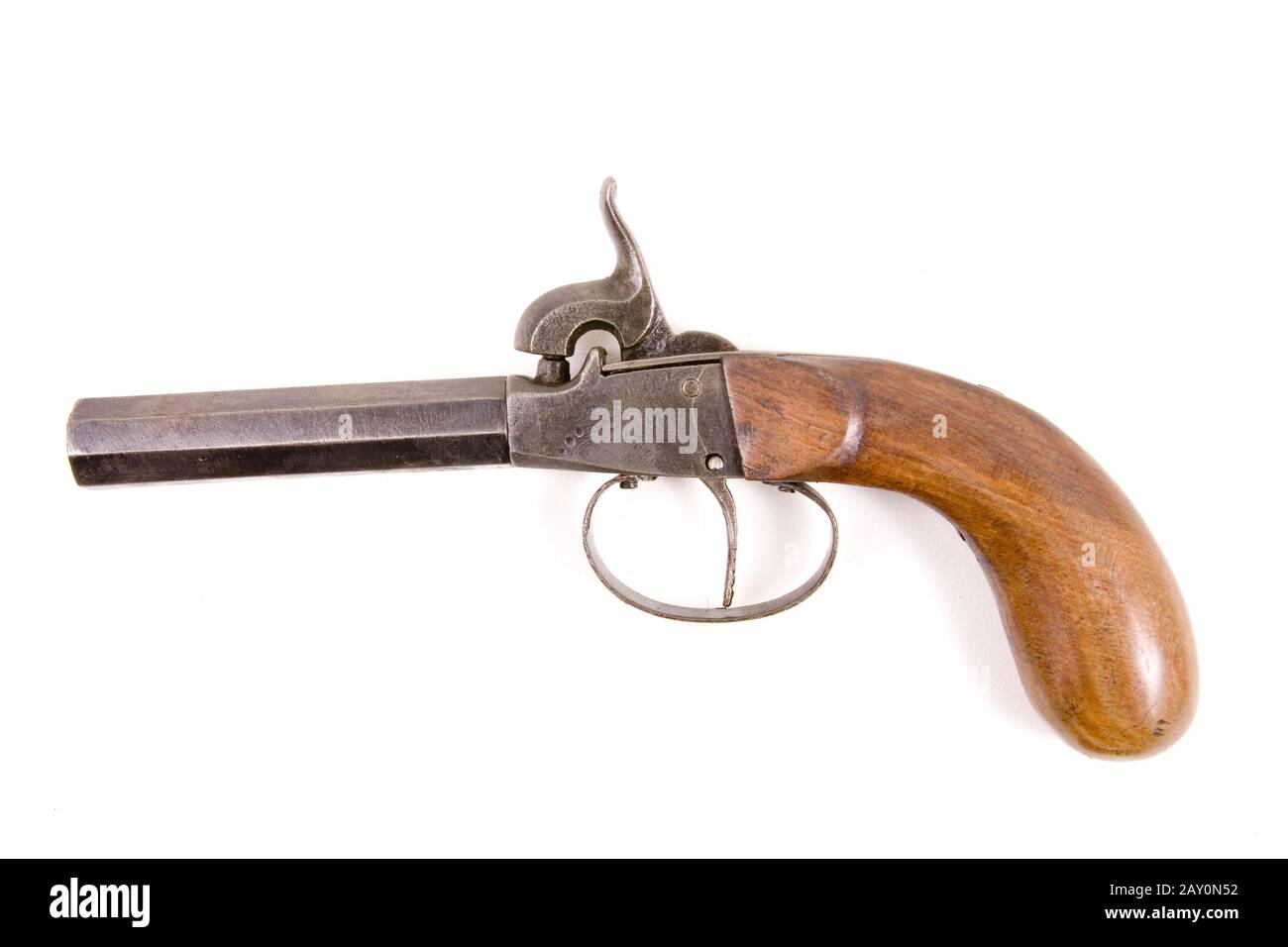 Pistola a percussione a corsa singola CA 1840 - Sweapon a percussione (1840) Foto Stock