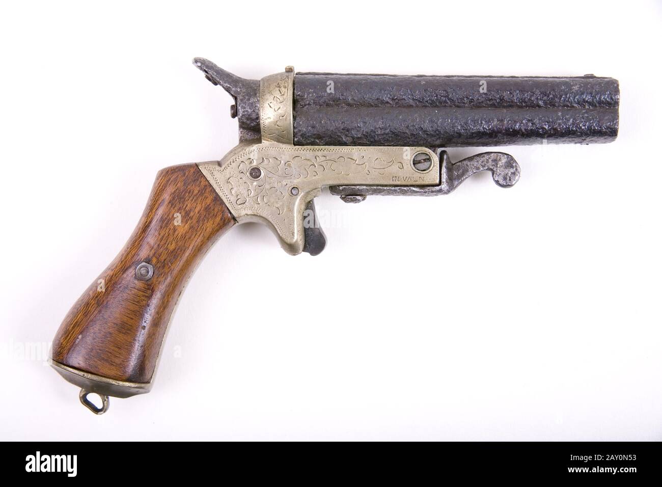 Pistola A Ripetizione Quadrennial (Ca 1860) - Pistole (Ca 1860) Foto Stock