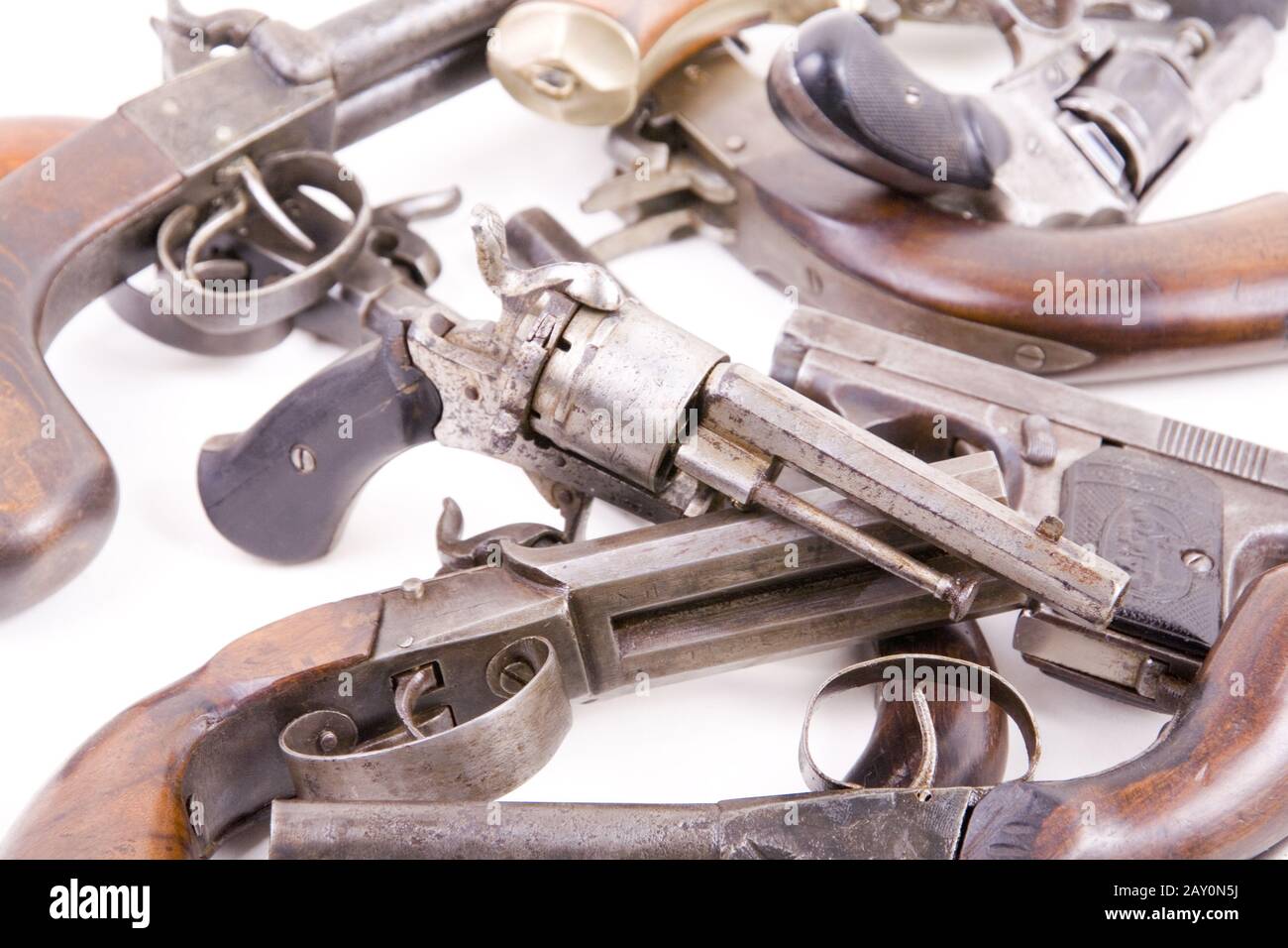Collezione di armi 1900 secolo - armamento 1900 secolo Foto Stock