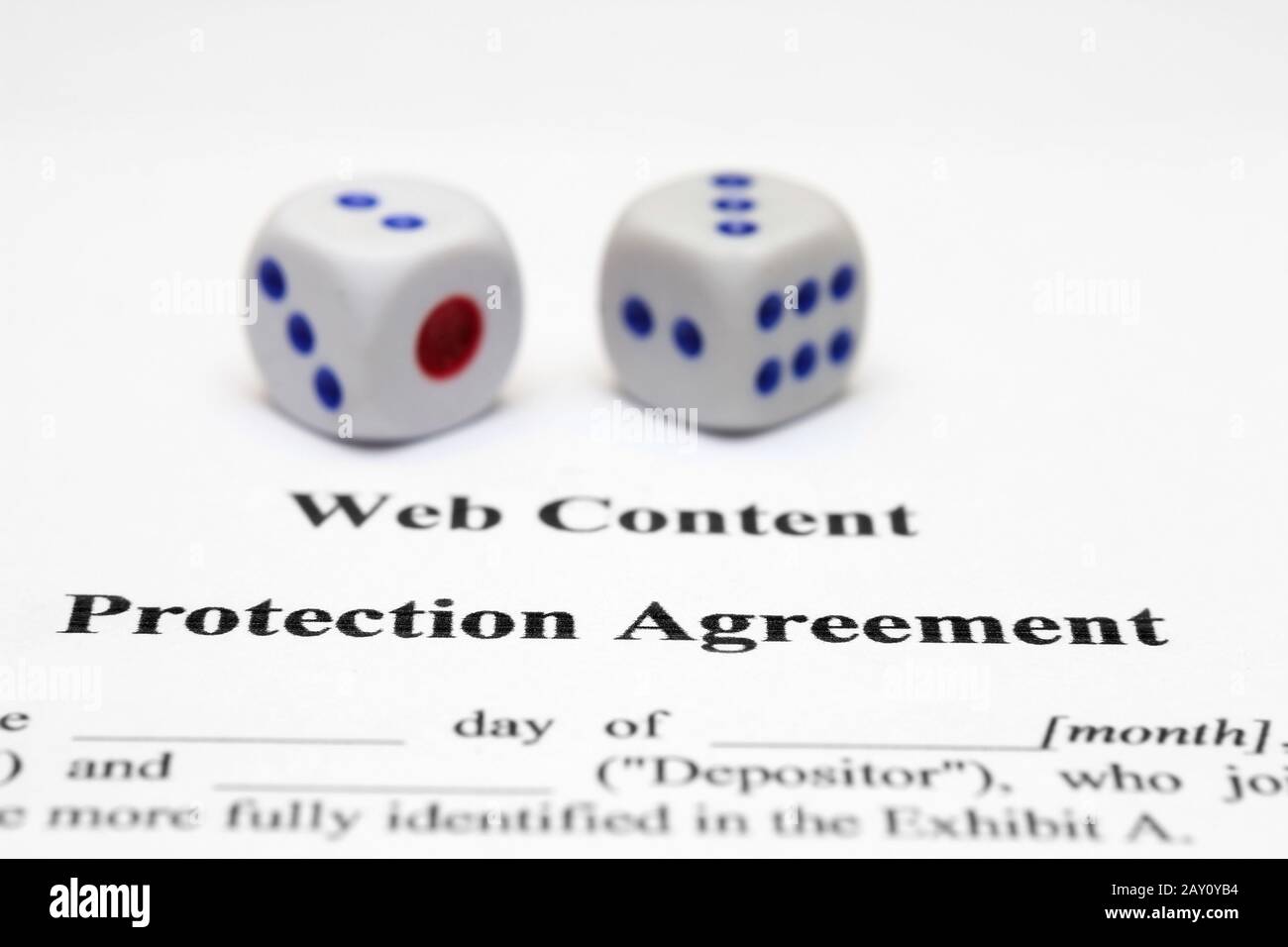 Accordo di protezione Foto Stock