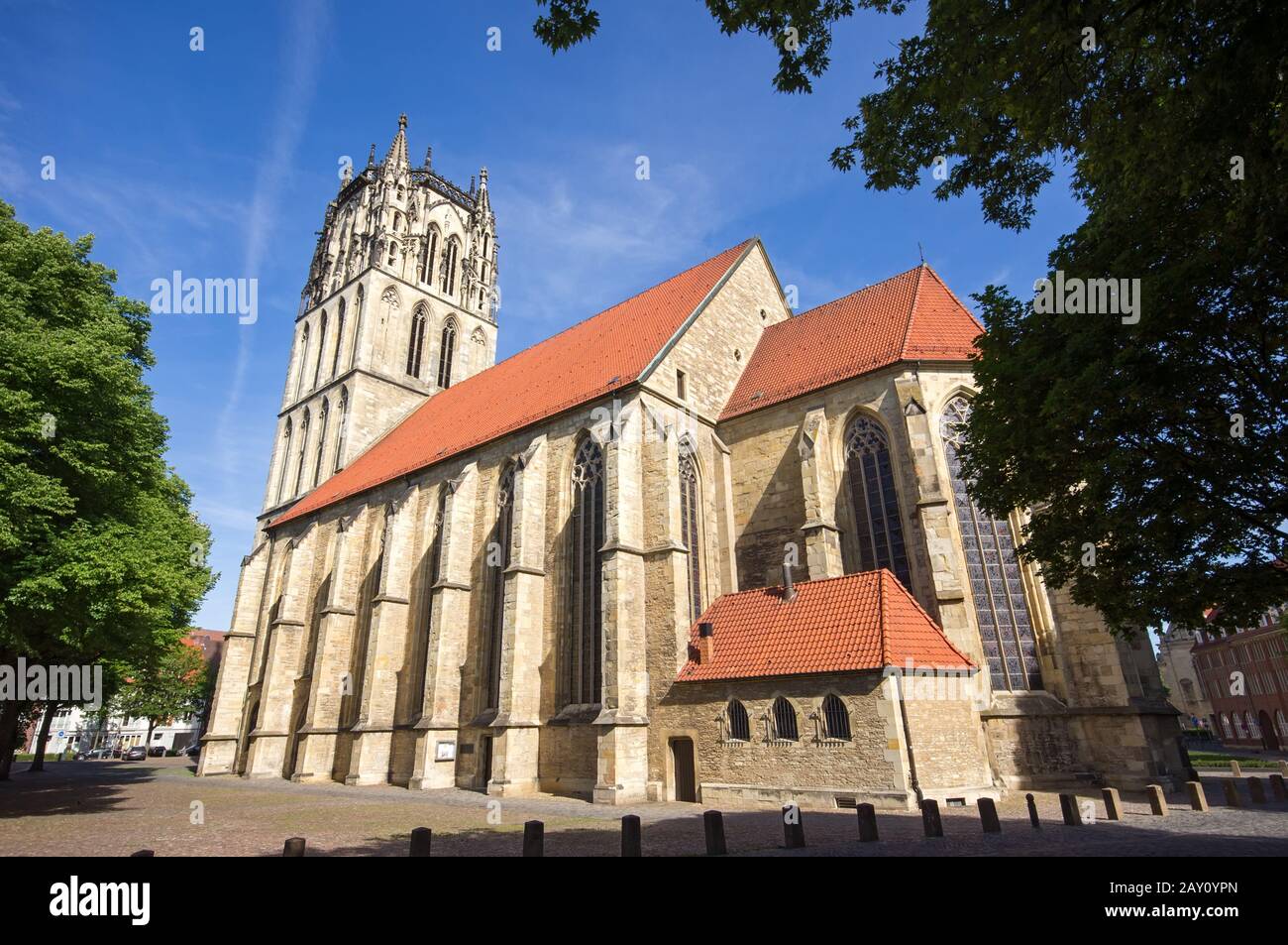 Chiesa di Liebfrauen-Ueberwasser a Muenster, Germania Foto Stock
